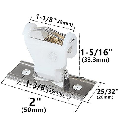 Cutelec 4-Pack Cord Lock Mechanism for 3-Line Roman Blinds and Bamboo Shades