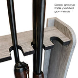 Rush Creek Creations 8-Gun Freestanding Storage Rack for Rifles and Shotguns, Indoor Standing Gun Display Rack, Barn Wood Rush Creek Creations