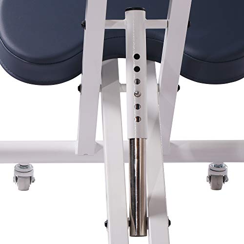 Master Massage Healthy-Star-Program Steel Posture Kneeling Chair with Back Support for Office –Metal Folding Posture Chair, Cream Master Massage Equipment