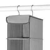 Whitmor Hanging Shoe Shelves - 8 Section - Closet Organizer - Grey Whitmor