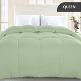 Utopia Bedding Comforter Duvet Insert, Quilted Comforter with Corner Tabs, Box Stitched Down Alternative Comforters Queen Size (Sage Green) Utopia Bedding