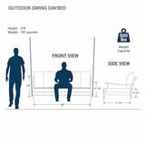 Cambridge Casual Como Solid Wood Outdoor Swing Daybed Cambridge Casual