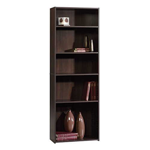 Sauder Beginnings 5 Bookcase/Book shelf, L: 24.57" x W: 11.50" x H: 71.18", Cherry Sauder