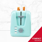 Holstein Housewares - 2-Slice Toaster with 7 Browning Control Settings, Mint/Stainless Steel - Great to Toast Bread, Bagels and Waffles Holstein Housewares