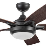 Prominence Home 51649-01 Lorelai Smart Ceiling Fan with Light and Remote, 52, Bronze Prominence Home