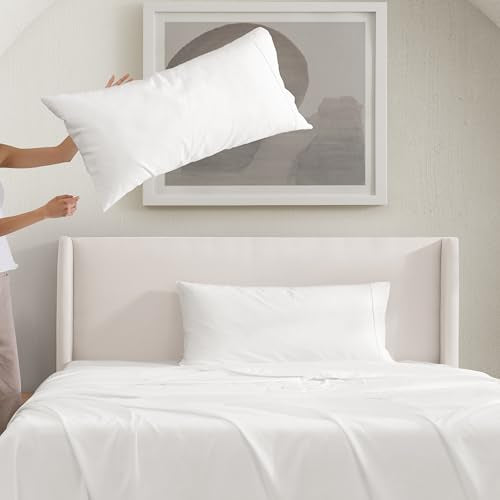 UGG Hedi King Sheet Set 4-Piece Luxury Cooling Sheets Deep Pockets Premium Bedding with 2 Pillow Shams Hypoallergenic Machine Washable Soft Lightweight Bed Set for Bedroom, King, White UGG