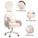 XUEGW Home Office Chair Computer Chair with Mid-Back Upholstered Modern Tufted Computer Task Chair Swivel Height Adjustable Velvet Accent Chair. XUEGW