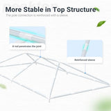 Peaktop Outdoor 10x20ft Party Tent Mesh Window Outdoor Gazebo Event Shelter Wedding Canopy Tent Mesh Side with Window Cover PEAKTOP OUTDOOR