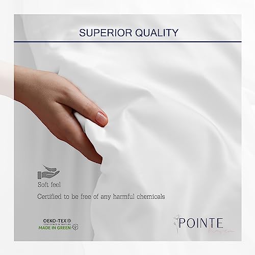 Pointehaven Bedding 4 Pieces Full 100% Cotton Percale Sheets- Printed Bed Sheet & Pillowcase Sets- Soft Cotton Bed Sheets Set- Fits Mattress 19 inches Deep Pocket (Full, Cypress) Pointehaven