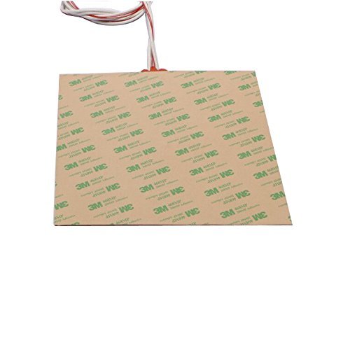 USA Import Material 200X200mm, 300W 24V, Cube Flexible Silicone Heater Compatible with Voron V2.4 Prusa i3 RepRap 3D Printer Heated bed (24V) POLISI