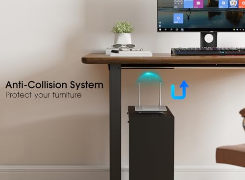 Xyndyx 330 lbs Capacity Dual Motor Electric Standing Desk Frame, Height Adjustable Sit Stand up Desk Legs Base Workstation, Anti-Collision Function, 2 Hooks, Black Frame Only Xyndyx