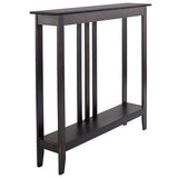The Lakeside Collection Slim Entryway Home Accent or Console Table with Antique Finish, 7" Deep, Perfect for Small Spaces, Black The Lakeside Collection