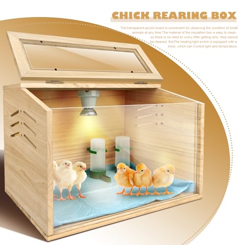 Chicken brooder Box,Chick brooder,brooder Box for Chicks,Small Chicken coop,Baby Chicken Supplies,Chick brooder Box,Quail cage,Quail coop,Measures Approximately 15.7X12X12 inches - WoodArtSupply