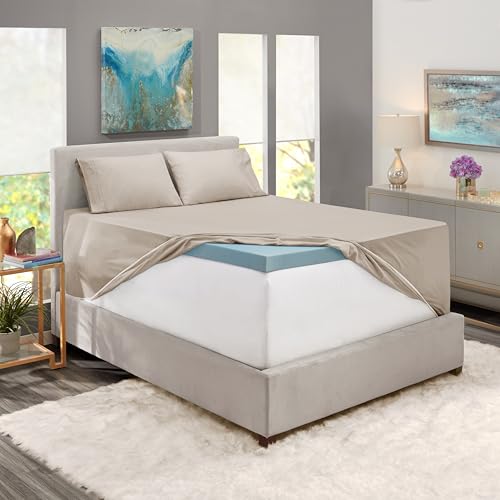 Hearth & Harbor Extra Deep Pocket Sheet Sets, Luxury Soft 6 Piece Bed Sheet Set Fits Mattress 18-24 Inches - Queen, Linen Hearth & Harbor