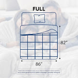Utopia Bedding Comforters Full Size, All Season Duvet Insert, Down Alternative Box Stitched Bed Comforter with Corner Tabs, Machine Washable (White) Utopia Bedding