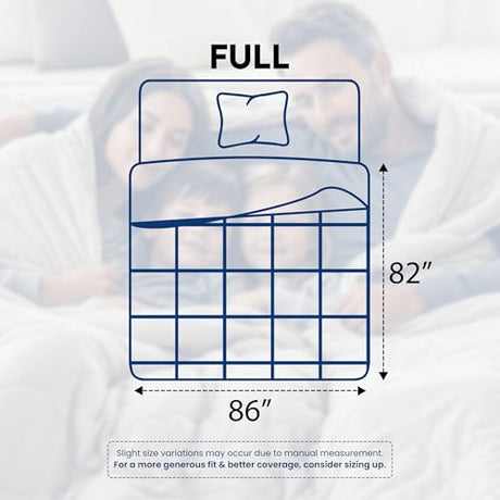 Utopia Bedding Comforters Full Size, All Season Duvet Insert, Down Alternative Box Stitched Bed Comforter with Corner Tabs, Machine Washable (White) Utopia Bedding