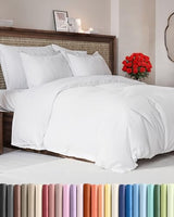 White Duvet Cover Queen Size - Extra Soft Queen Size Duvet Cover - Lightweight, Comfy, Cozy & Breathable - Easy Care & Fade Free with Zipper Closures & Ties - 90" x 90" Inches - Comforter Not Included CGK Unlimited