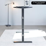 VIVO Electric Stand Up Desk Frame Workstation, Single Motor Ergonomic Standing Height Adjustable Base with Simple Controller, Black, DESK-V100EB VIVO