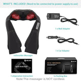 AERLANG Shiatsu Back and Neck Massager, Back Massager Deep Tissue Kneading Neck and Shoulder Massage with Heat, Electric Massage Pillow Fathers Day Gift Ideas from Daughter Son(NOT Cordless) AERLANG