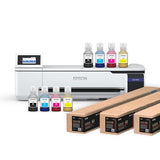 Epson Surecolor F570 Pro 24" Desktop Sublimation Printer, Includes Two Full Ink Sets, User Guide, Sublimation Paper, & Free Remote Install SCF570PE (Printer & Inks)