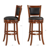 Ball & Cast Swivel Pub Height Barstool 29 Inch Seat Height Cherry Set of 1 Ball & Cast