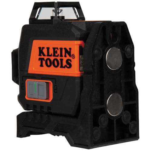 Klein Tools 93CPLG Compact Self-Leveling Laser Level, Bright Green 360-Degree Laser Planes, Rechargeable, Magnetic Mount - WoodArtSupply