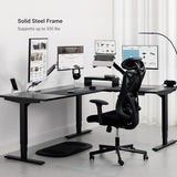 Progressive Desk L Shaped Height Adjustable Standing Desk 78" x 48" - Corner Computer Desk - Electric Stand Up Rising Workstation - Black Frame/Bright Beech Top PROGRESSIVE AUTOMATIONS