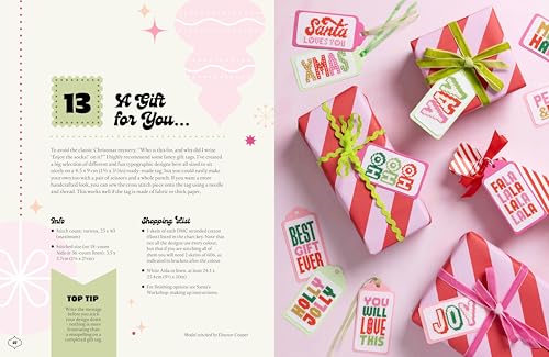 Merry Stitchmas: 24 fun and festive cross stitch designs (Stitchrovia) WoodArtSupply