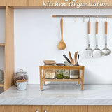 Tohomes Stylish Over The Toilet Bathroom Organizer - Space-Saving Storage Solution for Essentials Tohomes