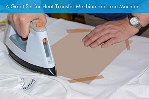 selizo Heat Tape High Temp Tape and Teflon Sheet for Vinyl Heat Press, Sublimation Heat Resistant selizo