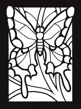 Butterflies Mini Stained Glass Coloring Book (Dover Little Activity Books: Insects) Dover Publications