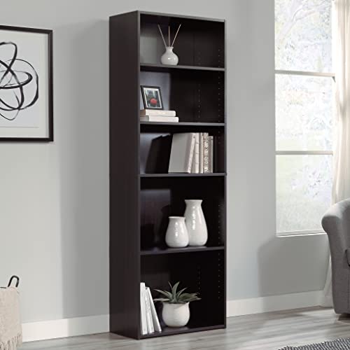 Sauder Beginnings 5 Bookcase/Book shelf, L: 24.57" x W: 11.50" x H: 71.18", Cherry Sauder