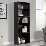 Sauder Beginnings 5 Bookcase/Book shelf, L: 24.57" x W: 11.50" x H: 71.18", Cherry Sauder