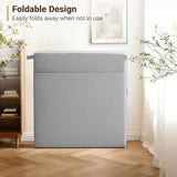 BeBen Folding Sofa Bed, Boneless Foldable Chair Bed, Convertible Futon Sleeper Chair Couch, Twin Lazy Floor Lounger Sofa Couch for Small Spaces, Dorm, Guest Room, Living Room, Apartment, Grey BeBen