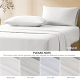 Comfort Spaces 100% Cotton Sheet Set Breathable, Lightweight, Soft with 12" Elastic Pocket Fits up to 14" Mattress, All Season Cozy Bedding, Matching Pillow Case, Twin White 3 Piece Comfort Spaces