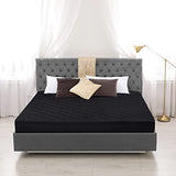 Utopia Bedding Quilted Fitted Mattress Pad, King Size, Elastic Fitted Mattress Topper Protector and Cover with Deep Pocket Stretches up to 16 Inches, Machine Washable (Black) Utopia Bedding