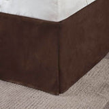 Madison Park Boone Cozy Comforter Set, Faux Suede, Deluxe Hotel Styling All Season Down Alternative Bedding Matching Shams, Decorative Pillow, Queen (90 in x 90 in), Rustic Brown 7 Piece Madison Park