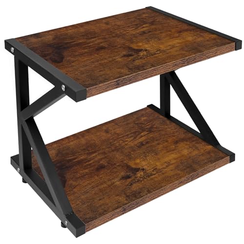 STANDNEE Printer Stand Multi-Purpose Printer Shelf for desk,Wood Stand with Storage Home Office Desktop Printer Stand with Anti-Skid Feet (1-Tier) STANDNEE