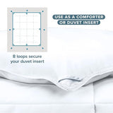 Bare Home Duvet Insert Comforter - Queen Size - Goose Down Alternative - Ultra-Soft - Premium 1800 Series - All Season Warmth - Bedding Comforter (Queen, White) Bare Home