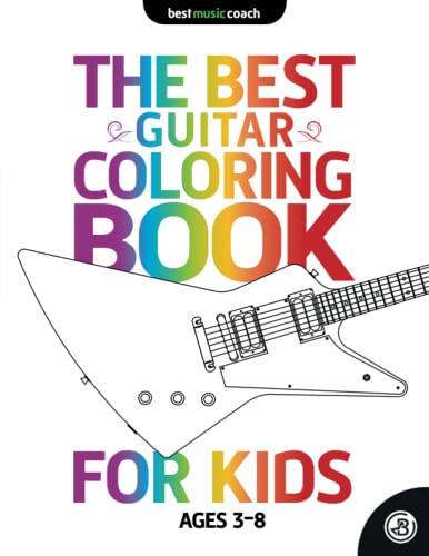The Best Guitar Coloring Book for Kids Ages 3 to 8 WoodArtSupply