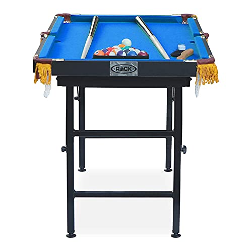 RACK Leo 4-Foot Folding Pool Table - Portable & Beginner Friendly - WoodArtSupply