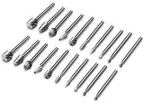 Yakamoz 2 Set of 10pcs 3mm 1/8 Inch Shank HSS Routing Router Bits Burr for Dremel Rotary Engraving Wood Working Tool YAKAMOZ