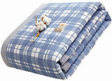 Cooling Comforter, 150x200/180x200cm Summer Duvet Soft Breathable Cooler Comforter, Double/Single Down Comforter Lightweight Cooling Blanket, Washable for All-Season Blanket(I,180x200cm) QWHYQXI