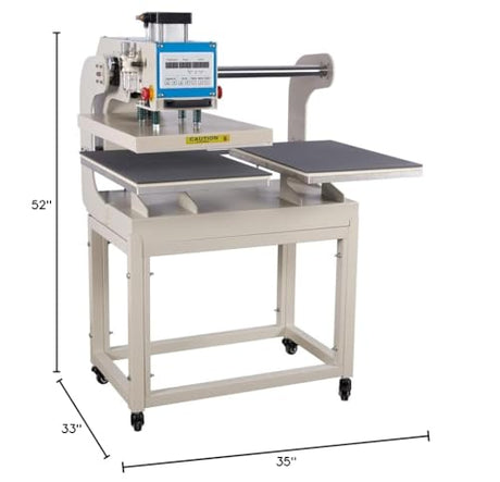 16x24 Pneumatic Sliding Dual Platen Heat Press with Adjustable Infrared Positioning Function, Sublimation Transfer Machine for Professional Printing, for T Shirts, Sublimation, Heat Transfer Projects ZJBFXY88