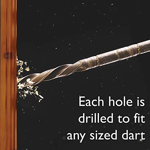 Viper Dart Caddy Solid Wood Wall Mounted Dart Holder / Stand, Displays 4 Sets of Steel or Soft Tip Darts, for all Sisal & Electronic Dartboards, Surrounds & Cabinets, Cinnamon Finish Viper