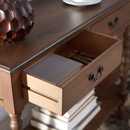 Safavieh Home Collection Athena Brown 2-Drawer Console Table SAFAVIEH