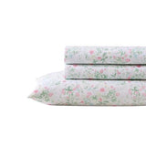 Laura Ashley Kids - Full Size Sheet Set, Soft & Wrinkle-Resistant Toddler Bedding, Fun & Whimsical Bedroom Decor, Ideal Girl Room Essentials (Posey Dance Pink) Laura Ashley