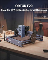Ortur F20 Laser Engraver, 10000mW Laser Engraver Machine Class 4 Higher Accuracy Wood Cutter with Large Working Area 150x150mm, 15000mm/min Engraving Speed for Wood Acrylic Metal Glass Ortur