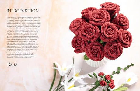 Crochet A Flower Bouquet: 35 crochet patterns for handmade flowers and foliage WoodArtSupply