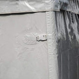 TentandTable 8' x 20' Premium Window Sidewall for Commercial Outdoor High Peak Frame Party & Pop Up Canopy Tents, 16 oz PVC White Vinyl, Single Cathedral Style Side Wall, Wall Only, Tent Not Included TentandTable